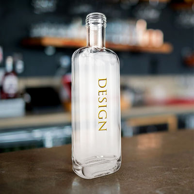 260Ml Square Wine Glass Bottle With Cork for Customized Engraving and Painting Options
