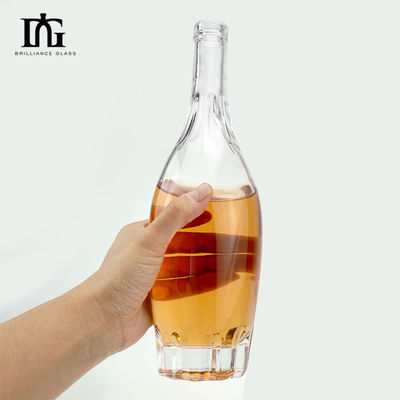 700ml Round Glass Bottle for Spirits Vodka Gin Custom Unique Design OEM/ODM Accepted