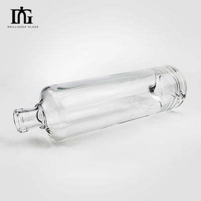 Custom Logo Glass Bottle 500ml 750ml for Whiskey Gin Rum Brandy Tequila Mineral Water