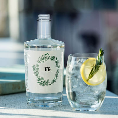 Custom Super Flint Glass Bottle for Liquors 750ml 700ml 500ml Acceptable Customer's Logo