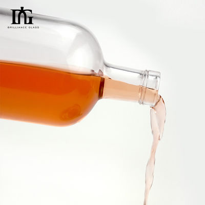500ml Glass Bottle for Juice Brandy Vodka and Liquor Engraved Design