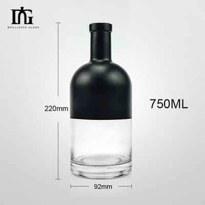 770ml Empty Round Glass Bottle for Whisky Brandy Vodka Rum Gin and Other Spirits
