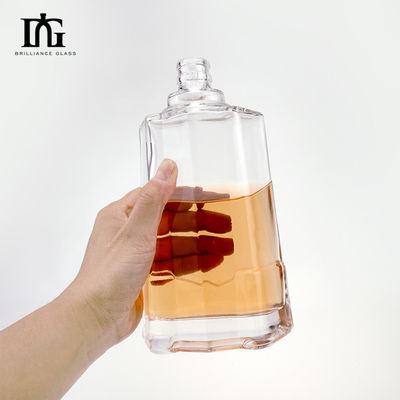 Custom Shape 700ml Glass Bottle for Rum Whiskey and More OEM/ODM Acceptable