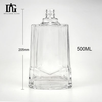 Custom Shape 700ml Glass Bottle for Rum Whiskey and More OEM/ODM Acceptable