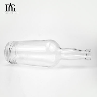 Carbonated Drinks 750ml Whisky Glass Bottle with Cork