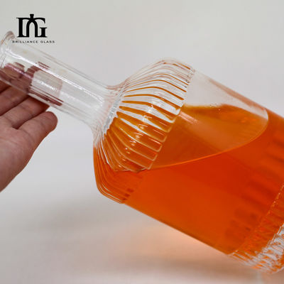 500ml/700ml High Grade Transparent Screw Cap Brandy Juice Beverage Glass Bottle