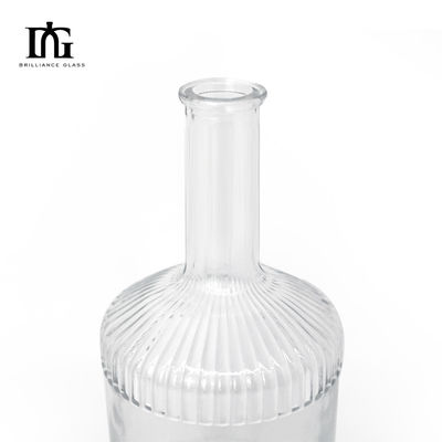 500ml/700ml High Grade Transparent Screw Cap Brandy Juice Beverage Glass Bottle