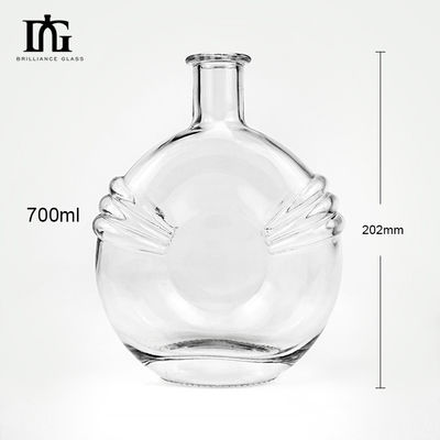 Liquors and Beverage 700ml Creative Transparent Sealed Mini Wine Glass Bottle with Cork