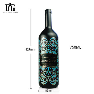 Acceptable OEM/ODM Varnished Embossed Waterproof Sticker for Red Wine Liquor Bottle Label
