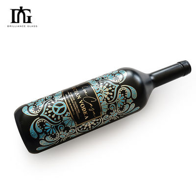 Acceptable OEM/ODM Varnished Embossed Waterproof Sticker for Red Wine Liquor Bottle Label