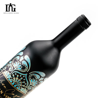 Acceptable OEM/ODM Varnished Embossed Waterproof Sticker for Red Wine Liquor Bottle Label