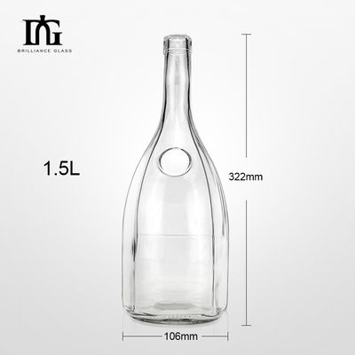 Custom Design Engraved Cork Cap 500ml Glass Vodka Bottle for OEM/ODM Acceptable Sale
