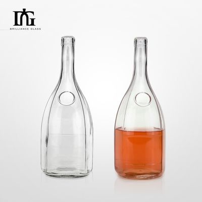 Custom Design Engraved Cork Cap 500ml Glass Vodka Bottle for OEM/ODM Acceptable Sale
