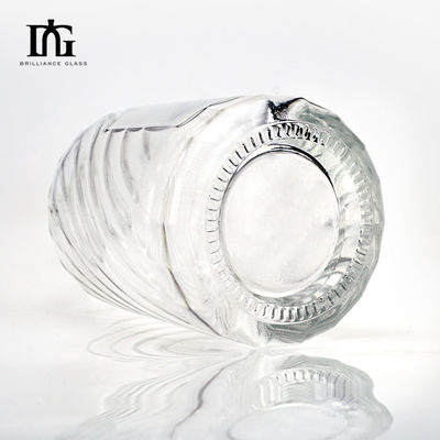 Engraved Glass Collar 500ml Vodka Bottle with Thick Bottom and Customized Design