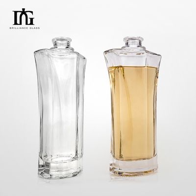Engraving Surface Handling 700ml Empty Glass Wine Bottle for Customized Packaging