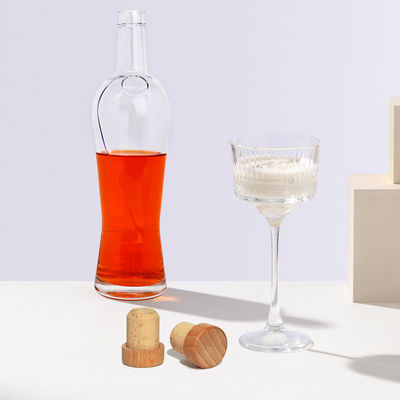 700ml Thick Bottom Engraved Glass Bottles for Liquor Customized and Provided Freely