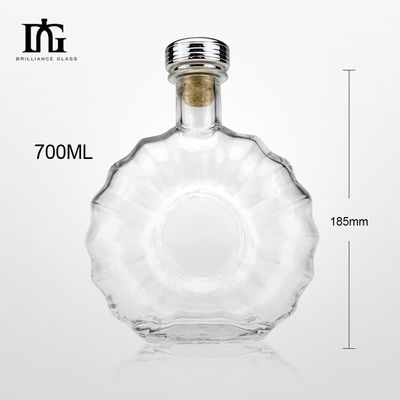 Cap Type Cork Screw Both Customized Whisky Alcohol Glass Bottle for Liquors and Beverages