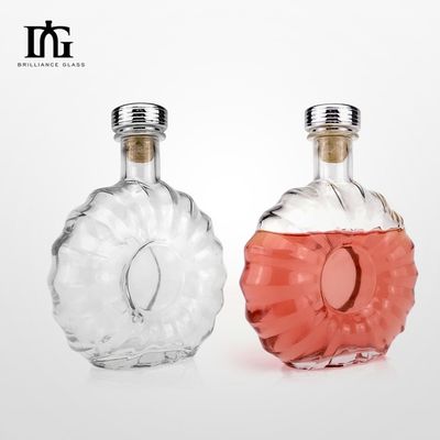 Cap Type Cork Screw Both Customized Whisky Alcohol Glass Bottle for Liquors and Beverages