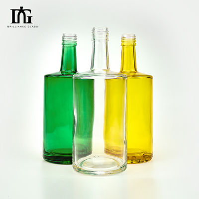 Carbonated Drinks 500ml Glass Bottle with Cork and Screw Cap Custom Mountain Base