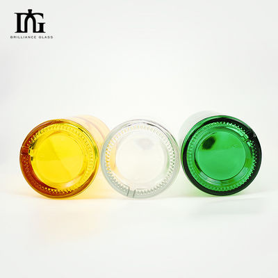 Carbonated Drinks 500ml Glass Bottle with Cork and Screw Cap Custom Mountain Base