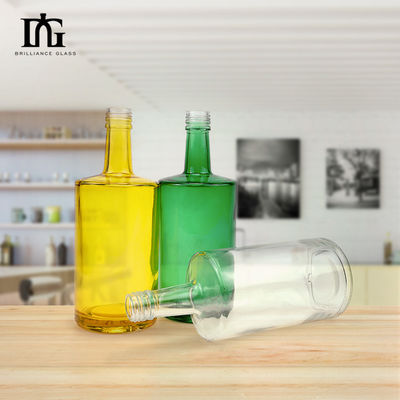 Carbonated Drinks 500ml Glass Bottle with Cork and Screw Cap Custom Mountain Base