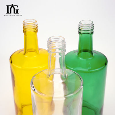 Carbonated Drinks 500ml Glass Bottle with Cork and Screw Cap Custom Mountain Base