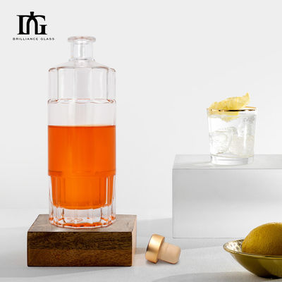 Screen Printing Hot Stamping Painting 700ml Liquor Bottle for Whisky Champagne Vodka