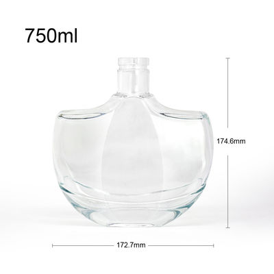 Thick Bottom 500ml Glass Bottle for Whisky Rum Gin and Other Liquors