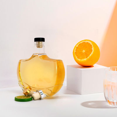 Thick Bottom 500ml Glass Bottle for Whisky Rum Gin and Other Liquors