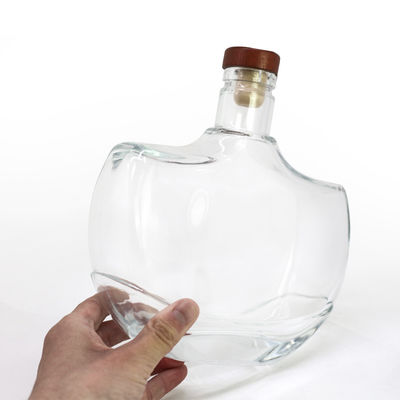 Thick Bottom 500ml Glass Bottle for Whisky Rum Gin and Other Liquors