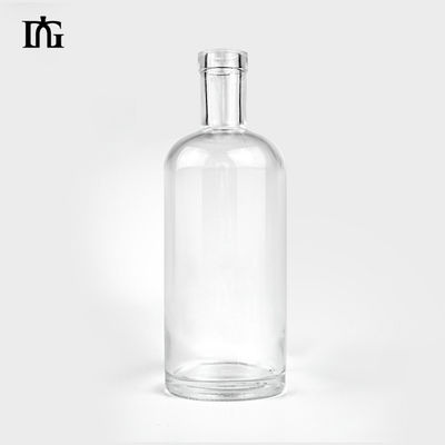 375ml 500ml 750ml 1000ml Glass Vodka Spirit Gin Bottle with Engraved Surface Handling