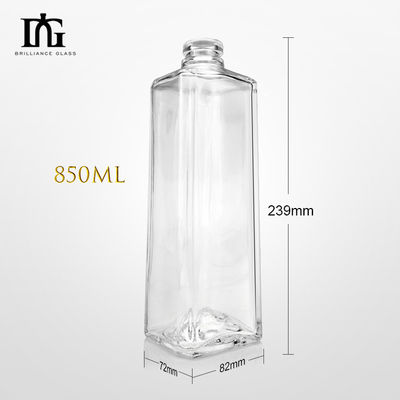 Cap Type Cork Screw Both 500ml Customized Whisky Gin Brandy Sake Tequila Bottles