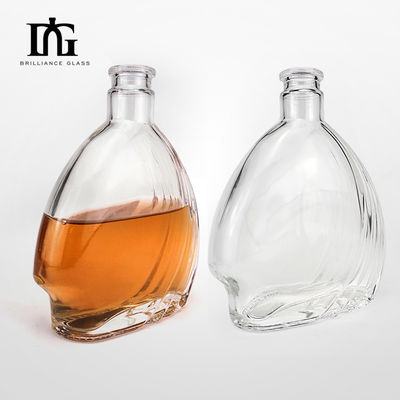 500ml Flint Glass Bottle for Liquor Customized Design and CORK Sealing Type