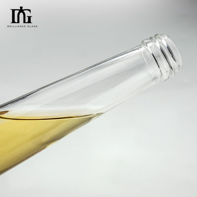 250ml/375ml Capacity Tequila Round Stackable Glass Bottle for Liquor Vodka Whiskey Wine