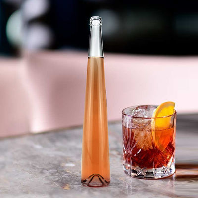 250ml/375ml Capacity Tequila Round Stackable Glass Bottle for Liquor Vodka Whiskey Wine