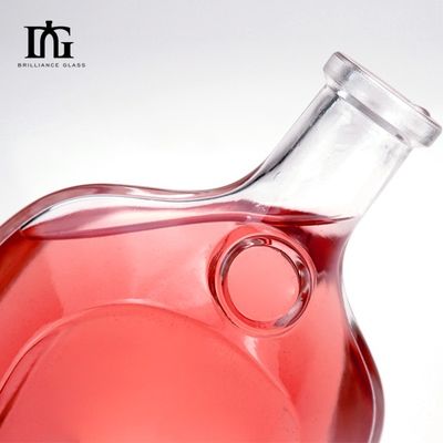 500ml Vodka Spirit Gin Rum Glass Liquor Bottle with Cork Base Material Glass Logo Acceptable