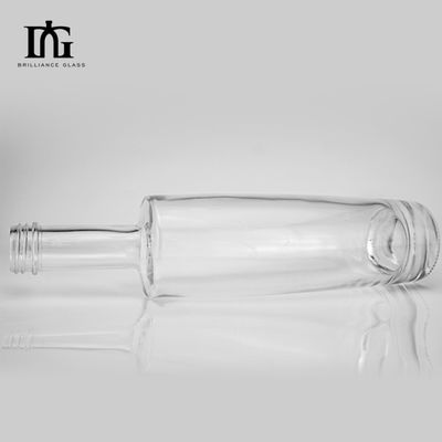 Base Material Glass Custom Round Glass Bottles 500ml 750ml for Wine Liquor Beverage Water