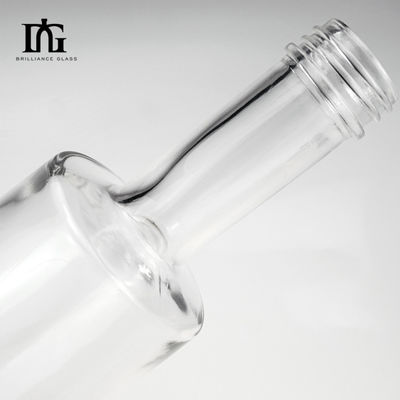 Base Material Glass Custom Round Glass Bottles 500ml 750ml for Wine Liquor Beverage Water