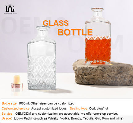 Body Material Glass Luxury Whiskey Set with Lead Free Crystal Decanter and Glasses