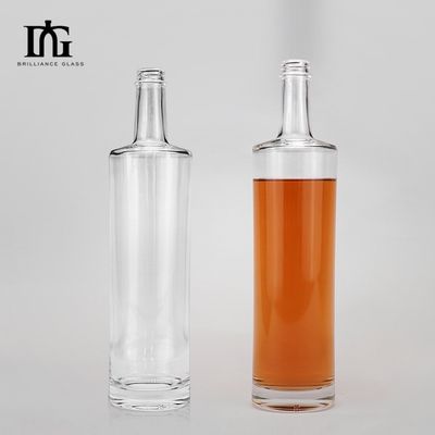 Provided Freely 750ml Slender Neck Glass Bottle for Liquor Vodka Whisky Brandy Gin Rum