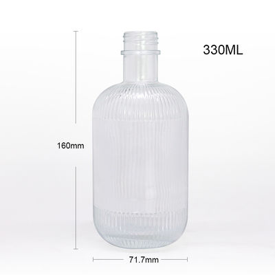 Capacity 250ml/350ml/500ml/550ml/650ml/700ml/750ml Glass Gin Bottle for Beverages