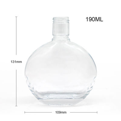 Custom Frosted Printing Glass Bottle for Super Flint Gin Vodka Rum Whisky Brandy 750ml