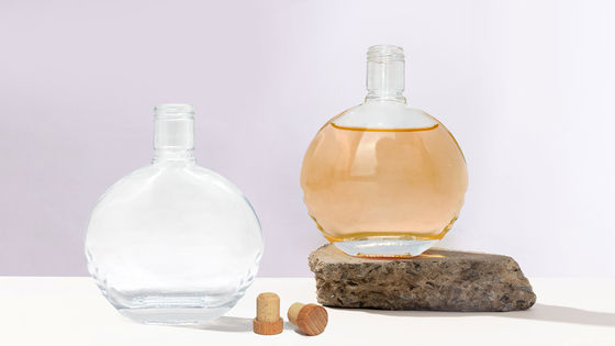 Custom Frosted Printing Glass Bottle for Super Flint Gin Vodka Rum Whisky Brandy 750ml