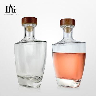 750ml Glass Wine Bottles With Cork Lids And Seal Shrink Capsules For Liquors And Beverages