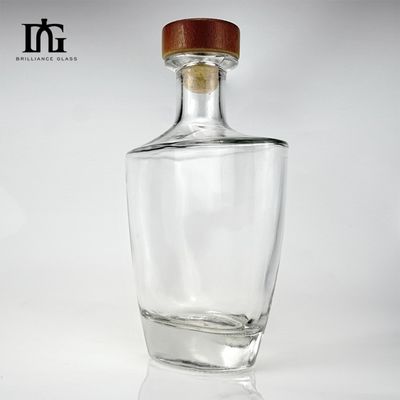 750ml Glass Wine Bottles With Cork Lids And Seal Shrink Capsules For Liquors And Beverages