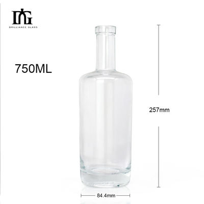 Screen Printing and Hot Stamping on 300ml Glass Bottle with Engraving Cork Stopper