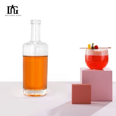Screen Printing and Hot Stamping on 300ml Glass Bottle with Engraving Cork Stopper