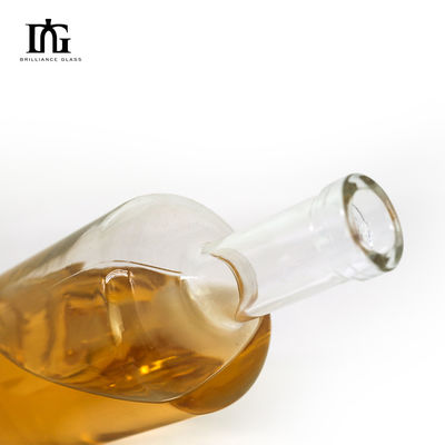 Screen Printing and Hot Stamping on 300ml Glass Bottle with Engraving Cork Stopper