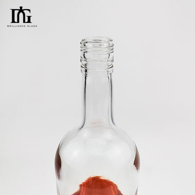 Glass Collar Custom Shaped 500ml Empty Wine Bottle Manufactured for OEM/ODM Customers