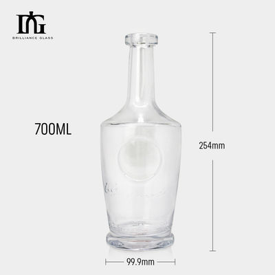 Body Material Glass High Transparent Classical 500ml 700ml 750ml Liquors Beverage Bottle